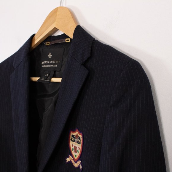 *Maison Scotch Black Pinstripe Blazer - Picture 2 of 7